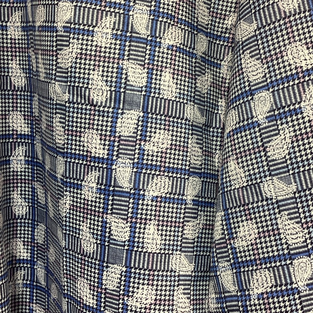 Nwt Construct Blue And White Patterned Button-Up … - image 4